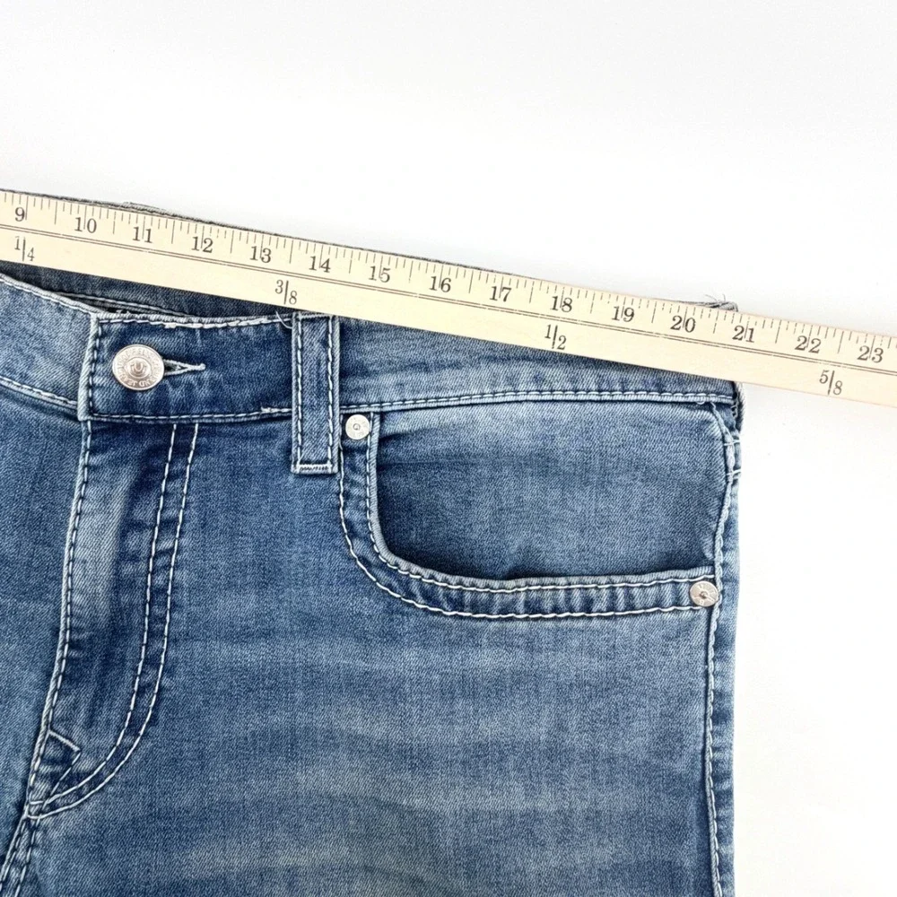 True Religion Ricky Relaxed Straight Mens 40 Medium Wash Jeans